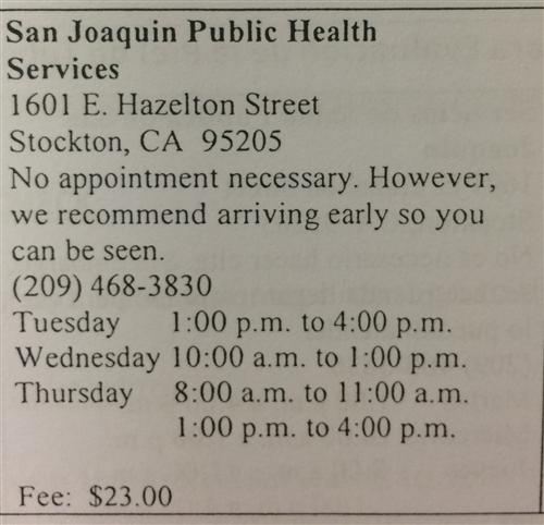 San Joaquin Public Health Services 